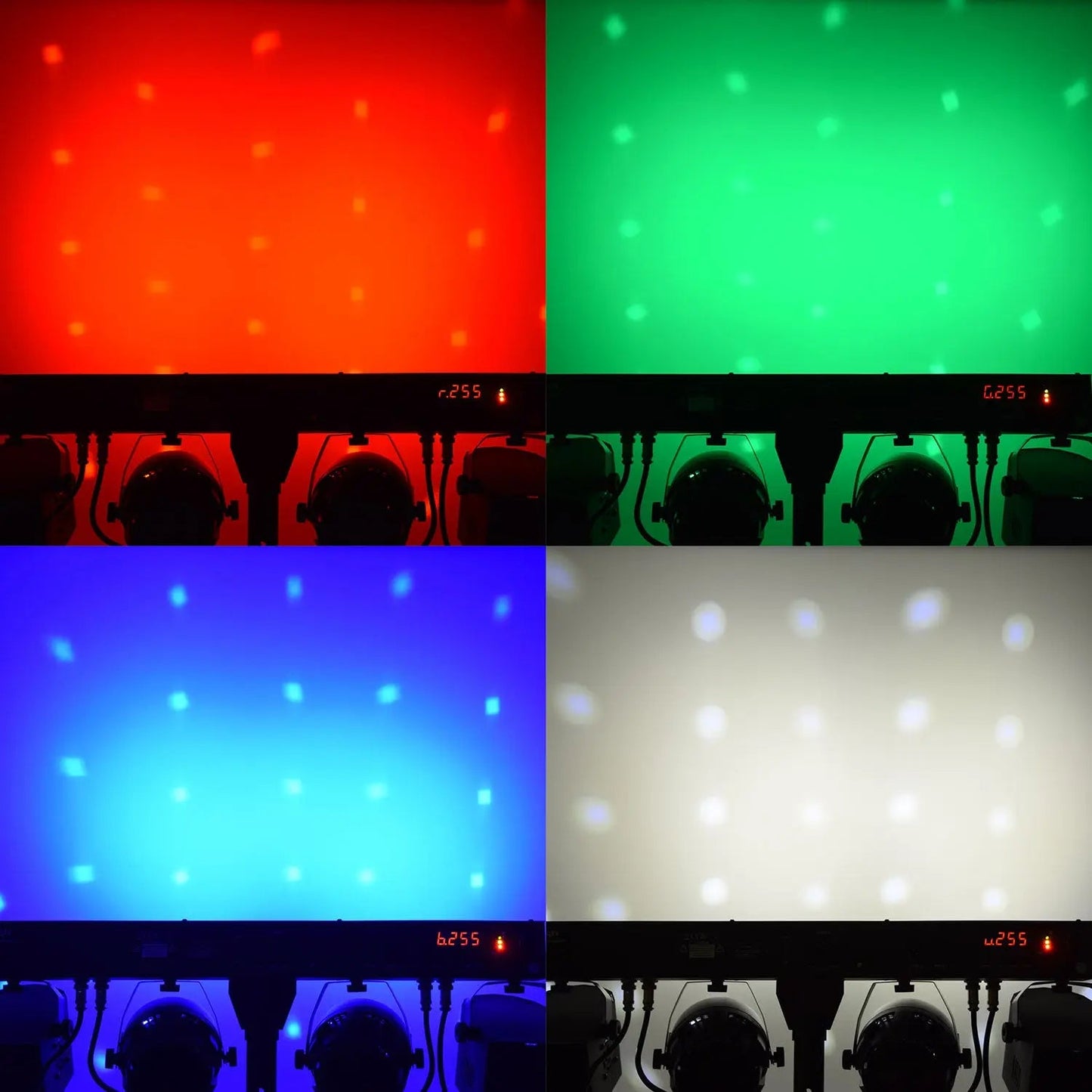 QTX Rechargeable LED Derby PAR Bar with Tripod
