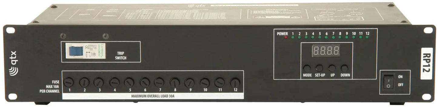 QTX RP12 12 Channel DMX relay pack