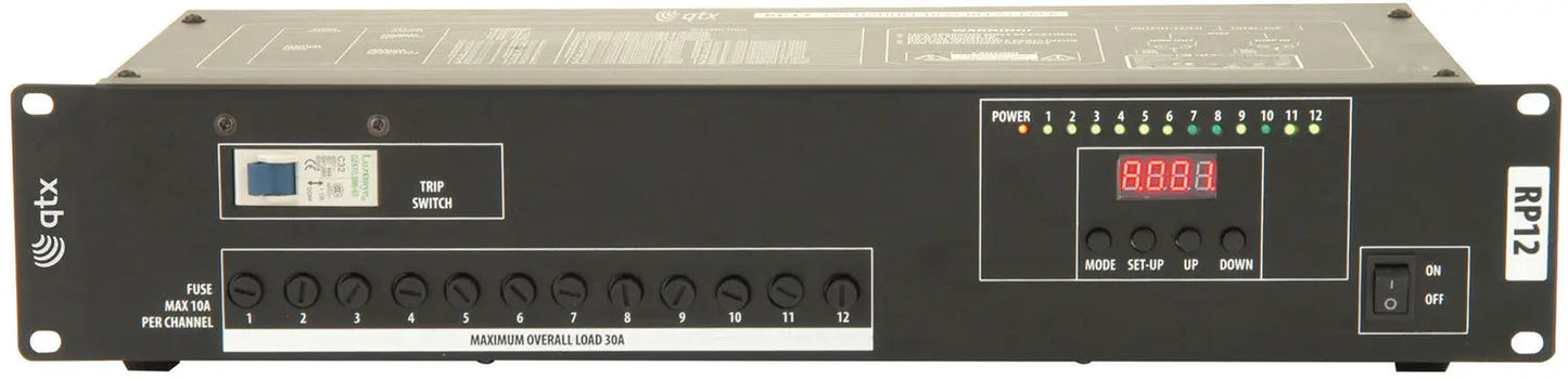 QTX RP12 12 Channel DMX relay pack