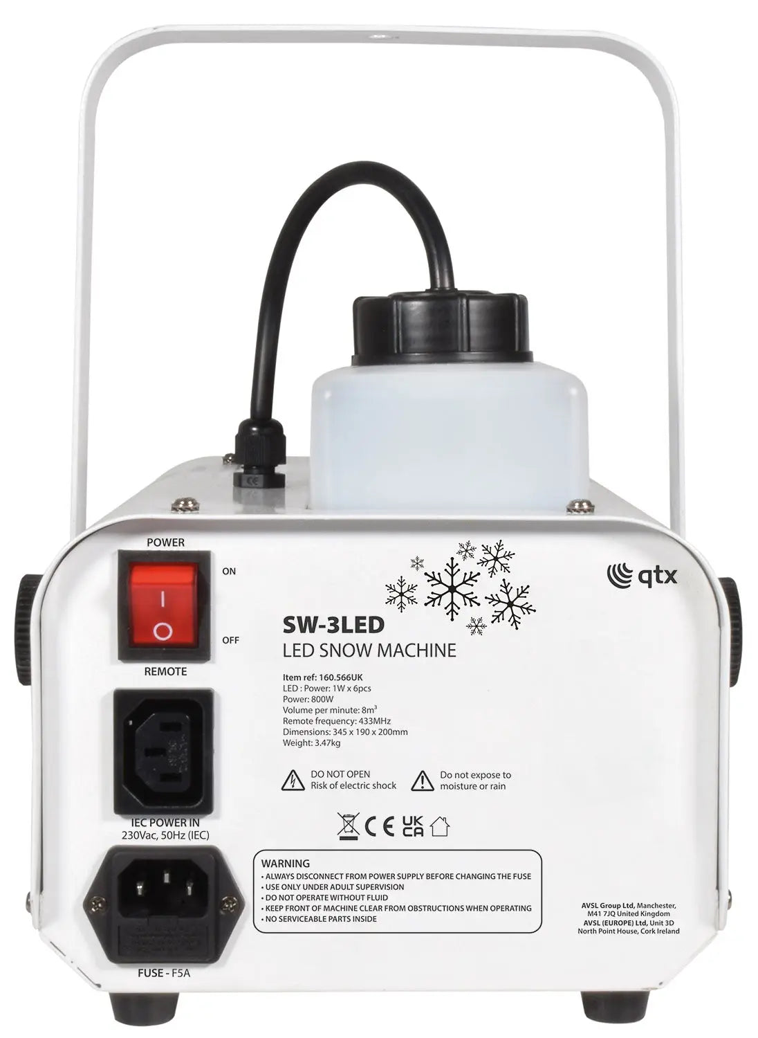 SW-3LED: LED Snow Machine 800W LED Snow Machine 800W