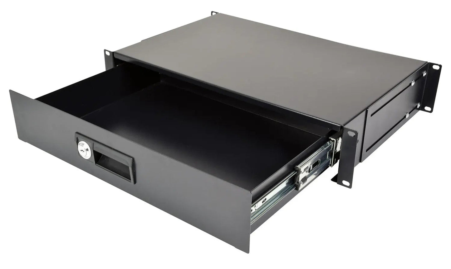 Adastra 19" Lockable Rack Drawer 2U