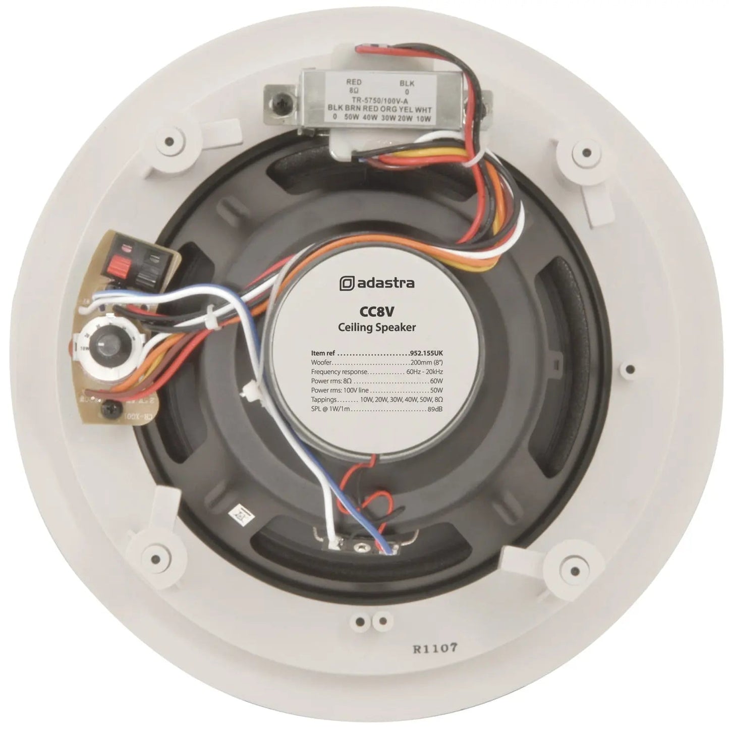 Adastra CC8V 100V Ceiling Speaker with Control 8 Inch