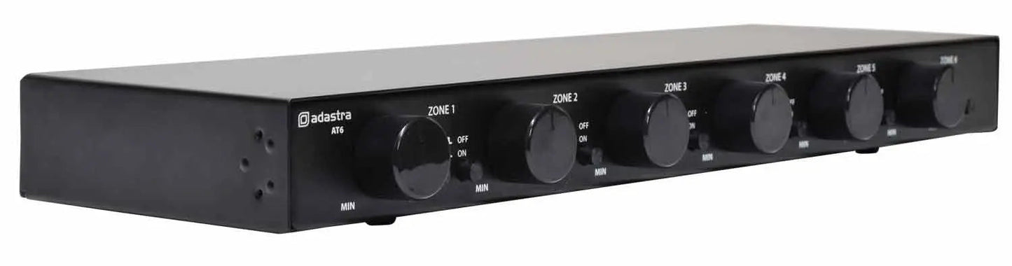 Adastra AT6 Volume Attenuator + A/B Switcher 100V 6 x 30W