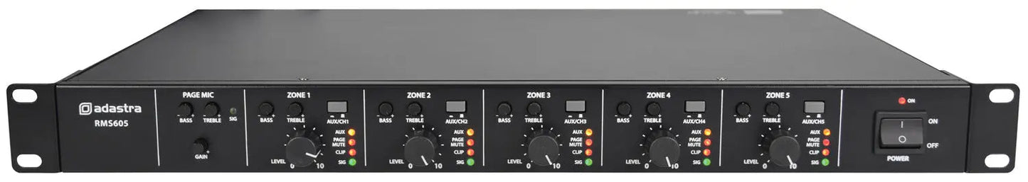Adastra RMS605 Amplifier 100V - 5 x 60W