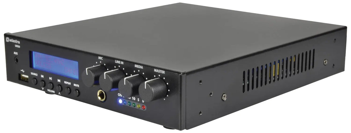 UM Series Ultra Compact Mixer-Amplifiers 100V UM30 Compact 100V Mixer-