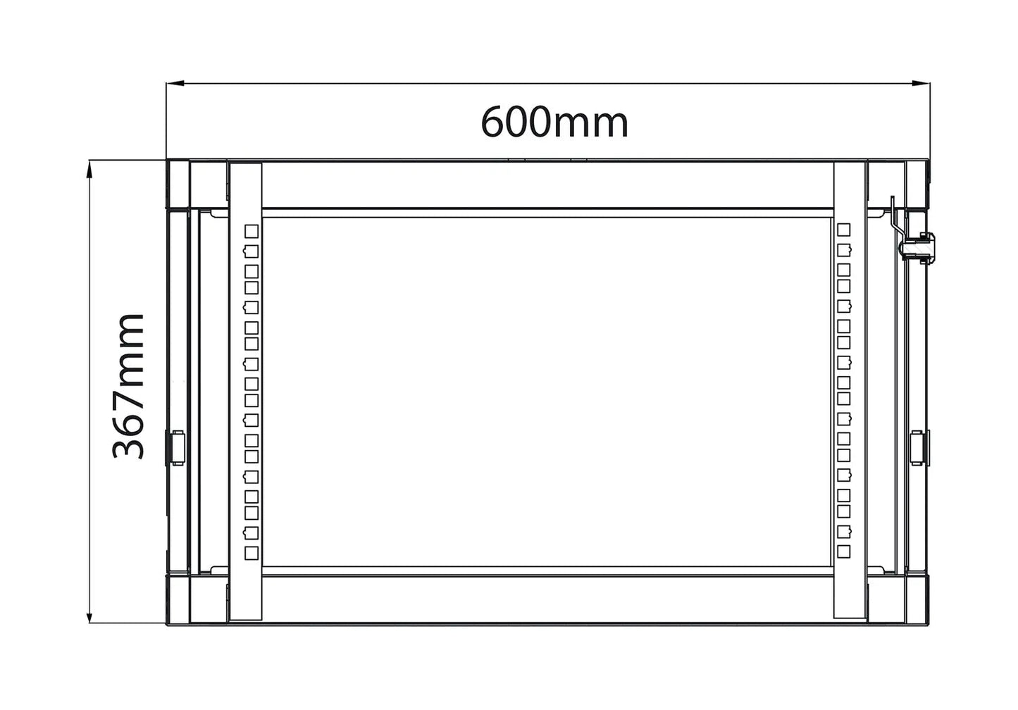 Adastra Rack Cabinet 6U x 450mm Deep