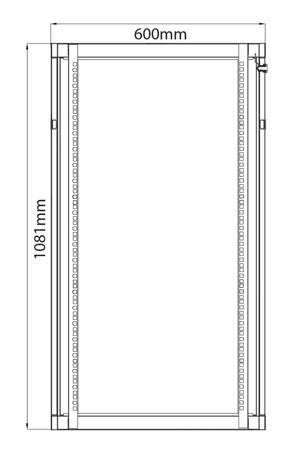 19" Rack Cabinets Rack Cabinet 22U x 450mm Deep
