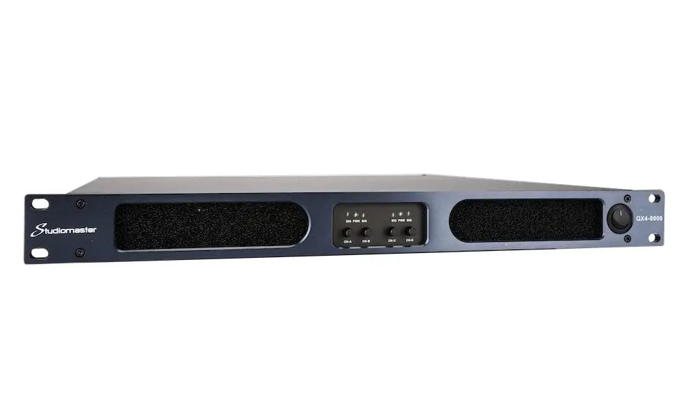 Studiomaster QX4-8000 4 x 3400W 1U Power Amplifier