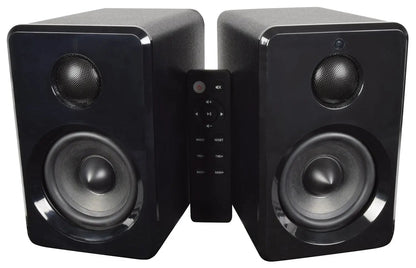 AV:Link Active Bluetooth Bookshelf Speakers Black