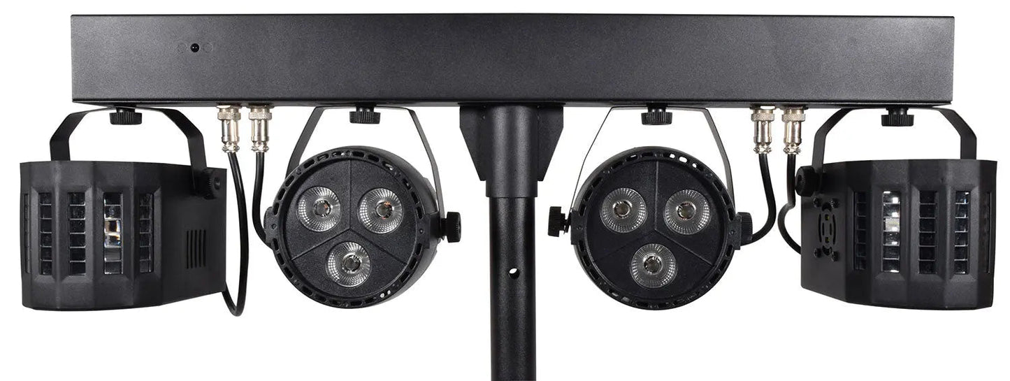 Recharge DJ: LED Derby  PAR Bar with Tripod Rechargeable LED Derby PA