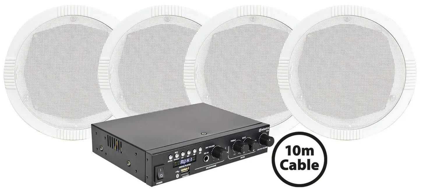 Adastra 4 x RC5 Ceiling Speakers + A22 Package