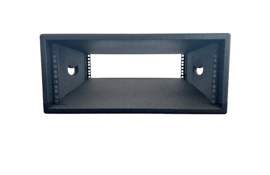 4U 19" Rack Sleeve, Rack Strip Front & Rear, Painted Black