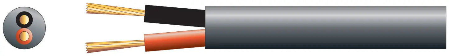 100V line speaker cable 2 x 450.2mm 15A Black 100m