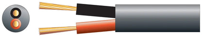 100V line speaker cable 2 x 450.2mm 15A Black 100m