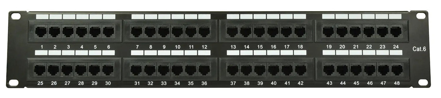 Adastra 48-Port CAT6 IDC Patch Panel 2U + Cable Management
