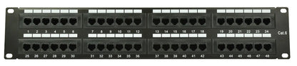 Adastra 48-Port CAT6 IDC Patch Panel 2U + Cable Management