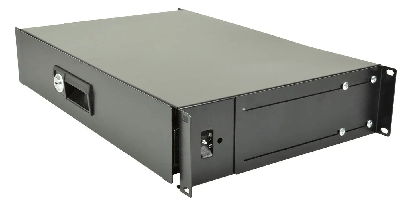 Adastra 19" Lockable Rack Drawer 2U