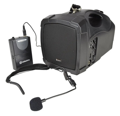 Adastra H25B Handheld PA with Neckband Mic, USB, FM & Bluetooth