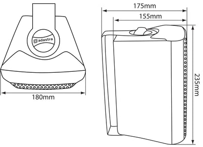 Adastra BC5V-B 100V Indoor Speakers