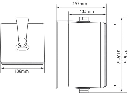 Adastra 100V Line Speakers 4" 30W White Pair