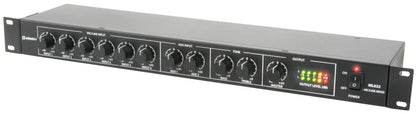 Adastra ML622 6 Mic + 2 Aux Rack Mixer 1U