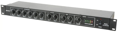 Adastra ML622 6 Mic + 2 Aux Rack Mixer 1U