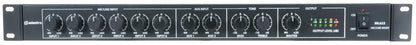 Adastra ML622 6 Mic + 2 Aux Rack Mixer 1U
