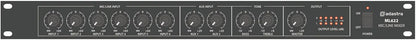 Adastra ML622 6 Mic + 2 Aux Rack Mixer 1U