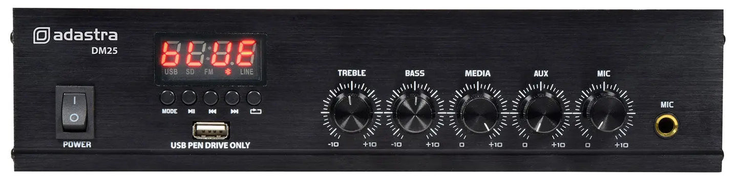 Adastra DM25 Digital 100V Mixer-Amp 25W