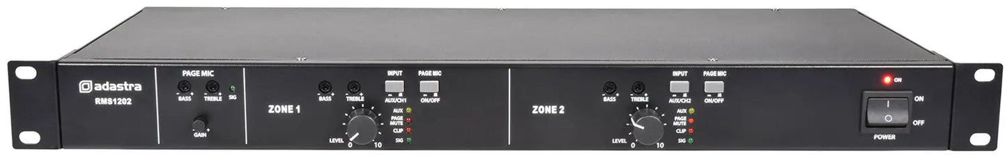Adastra RMS1202 Amplifier 100V - 2 x 120W