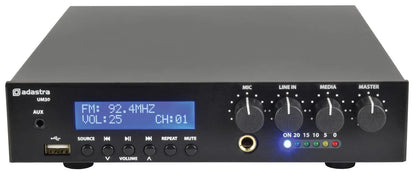 UM Series Ultra Compact Mixer-Amplifiers 100V UM30 Compact 100V Mixer-