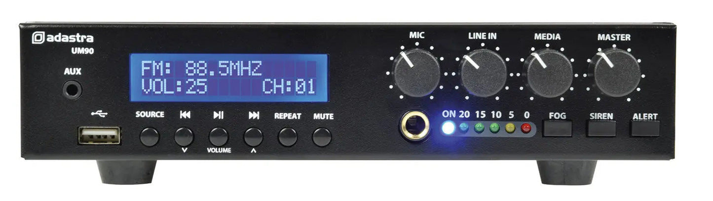 UM Series Ultra Compact Mixer-Amplifiers 100V UM90 Compact 100V Mixer-