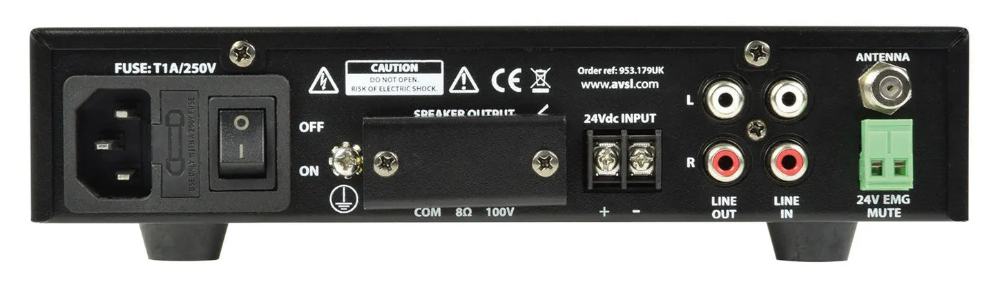 UM Series Ultra Compact Mixer-Amplifiers 100V UM90 Compact 100V Mixer-