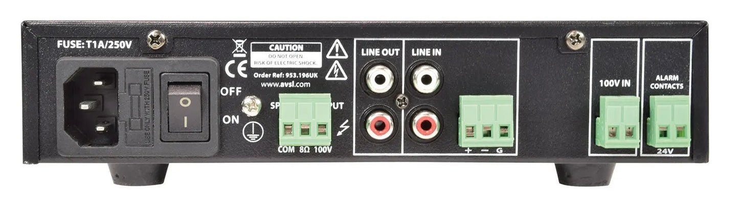 US Series Compact 100V Slave Amplifiers US60 Compact 100V Slave Amp