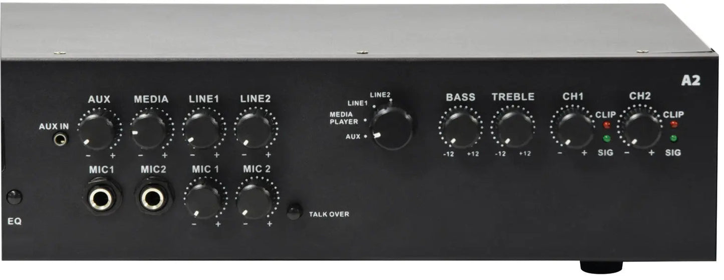 Adastra A2 Stereo PA Amplifier 2 x 200W