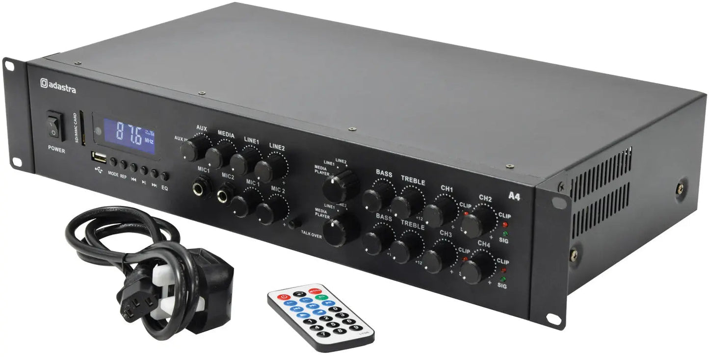 Adastra A4 Dual Stereo Amplifier 4 x 200W