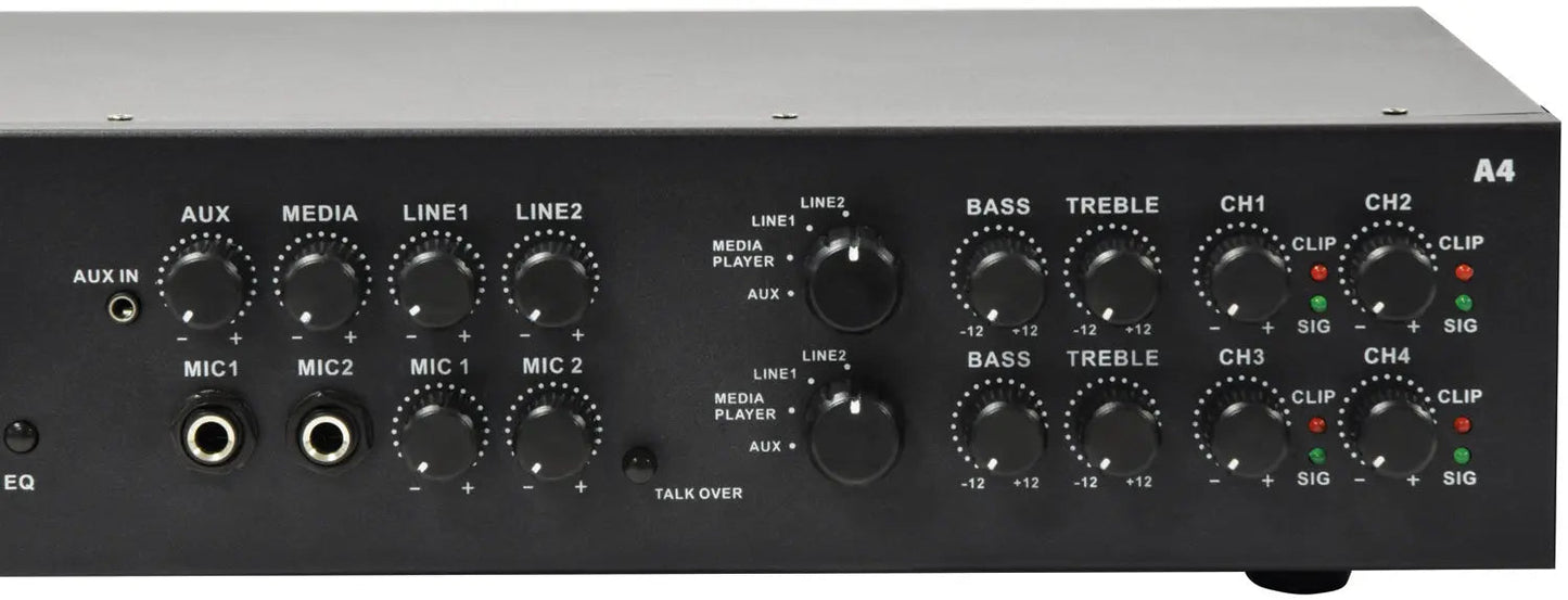 Adastra A4 Dual Stereo Amplifier 4 x 200W