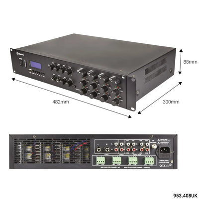 Adastra A8 Quad Stereo Amplfier 8x200W