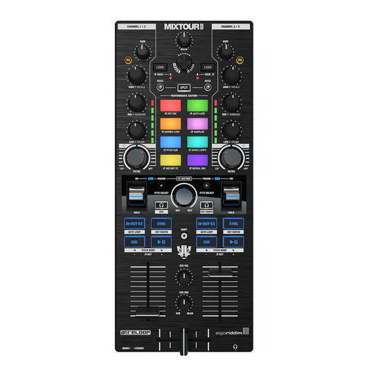 Reloop Mixtour Pro - 4-Deck Ultra-Portable DJ Controller