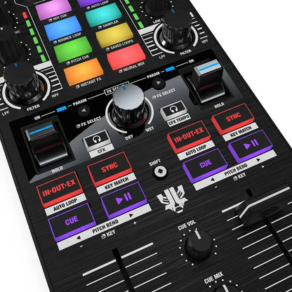 Reloop Mixtour Pro - 4-Deck Ultra-Portable DJ Controller