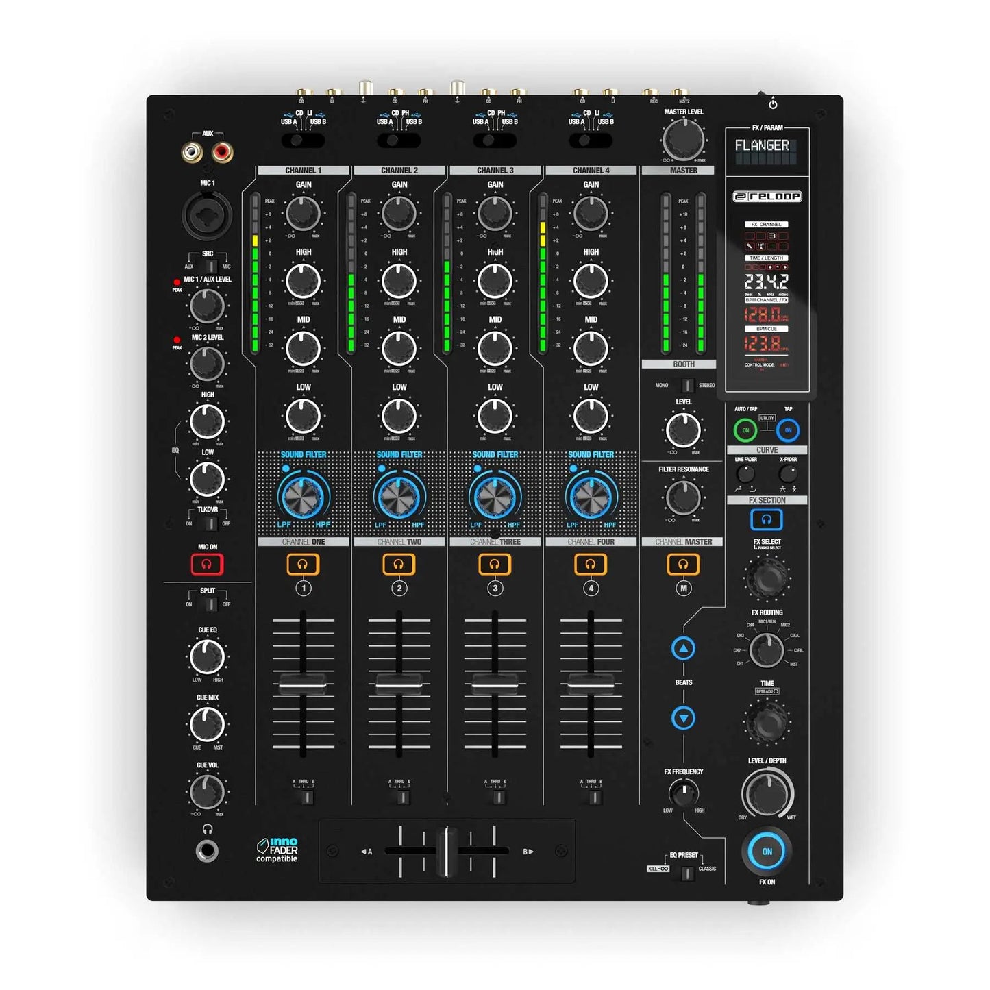 Reloop RMX-95 - Professional 4+1 Channel Club Mixer