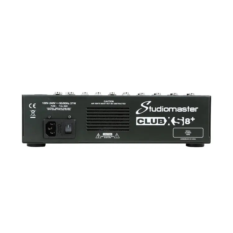 Studiomaster CLUB XS 8+ 8 Channel Mixing Console with Bluetooth & DSP