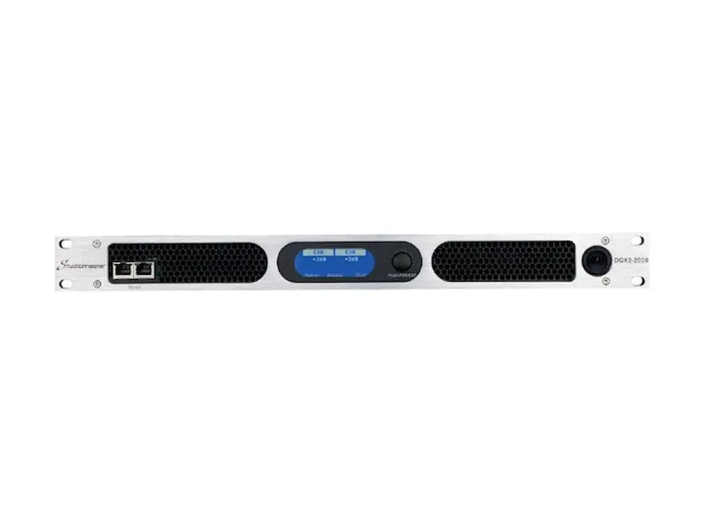 Studiomaster DQX4-2600 4 x 1100W 1U Power Amplifier with DSP